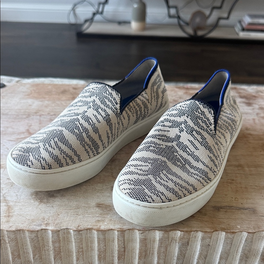 Rothy’s Women’s‎ 7.5 Zebra Print Slip-On Sneakers